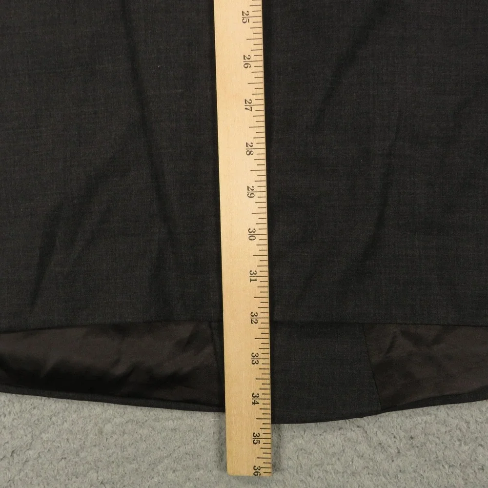 Hugo Boss Blazer 44L Cerruti Super 100s Charcoal 6 Button Double Breasted Coat